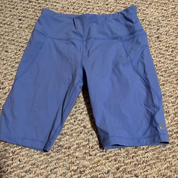 Sweaty Betty Power Pocket 9” Cycling Bike Shorts Cornflower Blue- Size Medium - Picture 11 of 13